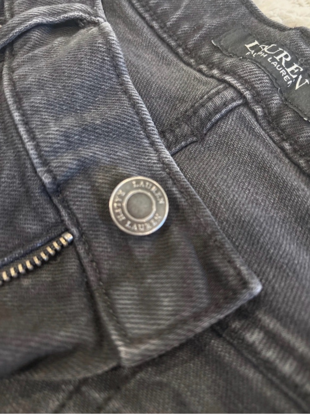 Lauren Ralph Lauren‎ Black Straight-Leg Jeans - Picture 8 of 9